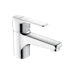 Single lever wash-basin mixer cold start